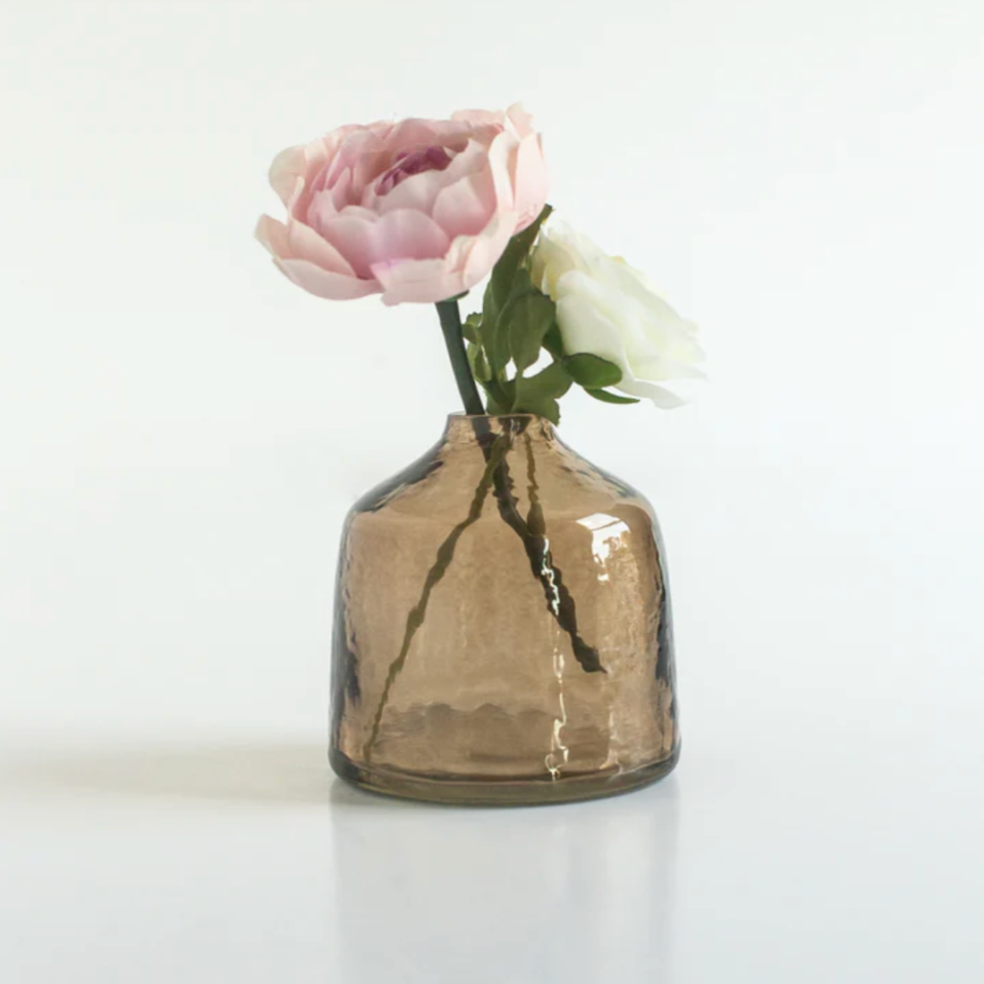 Bella Handblown Hammered Bud Vase