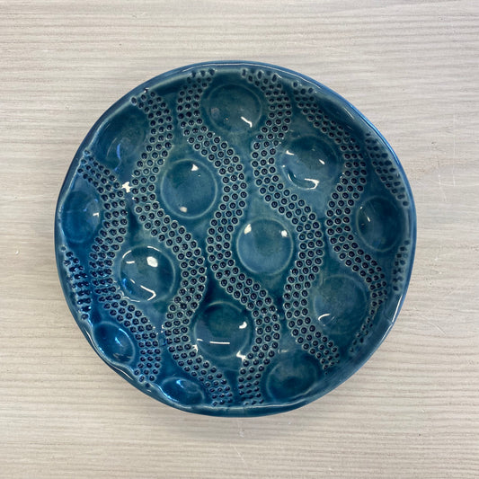 Mudgirls Studio - Wave Dot Bowl Blue small